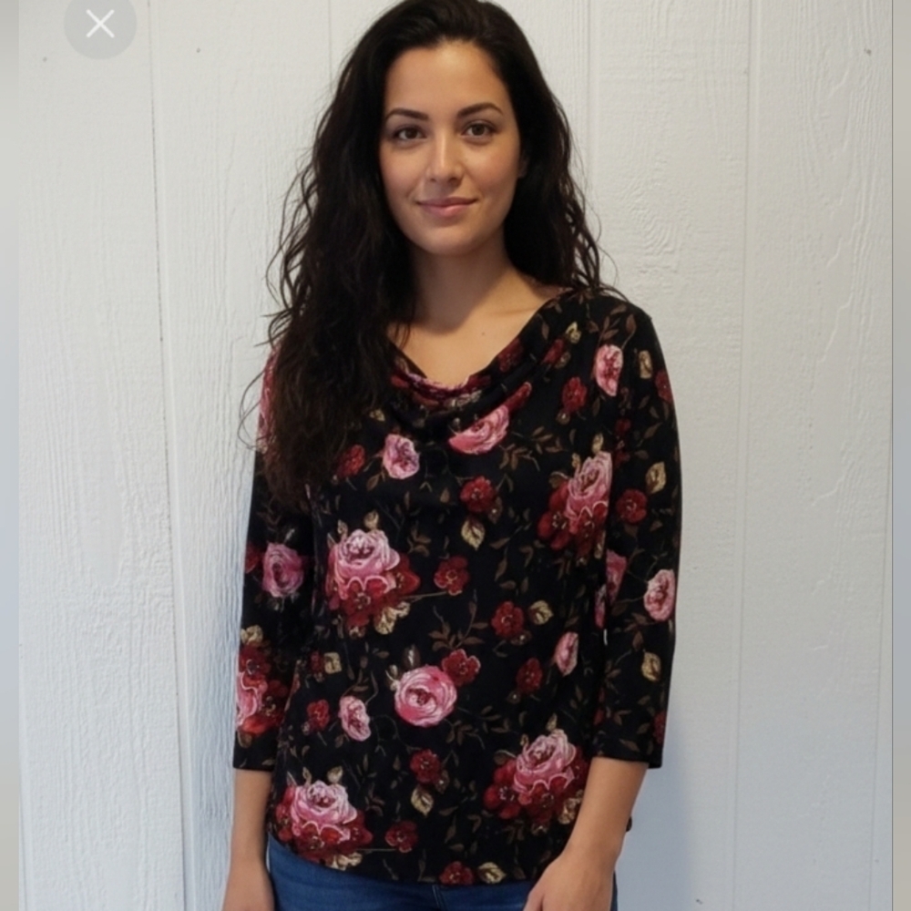 Briggs New York XL blouse floral print